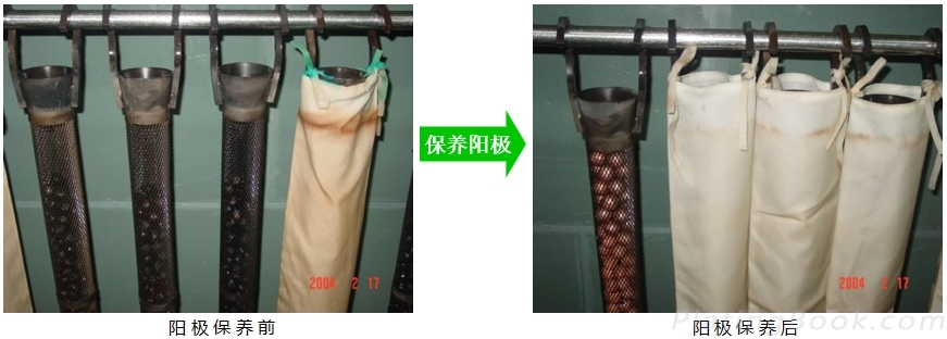 镀铜线阳极的保养与清洁