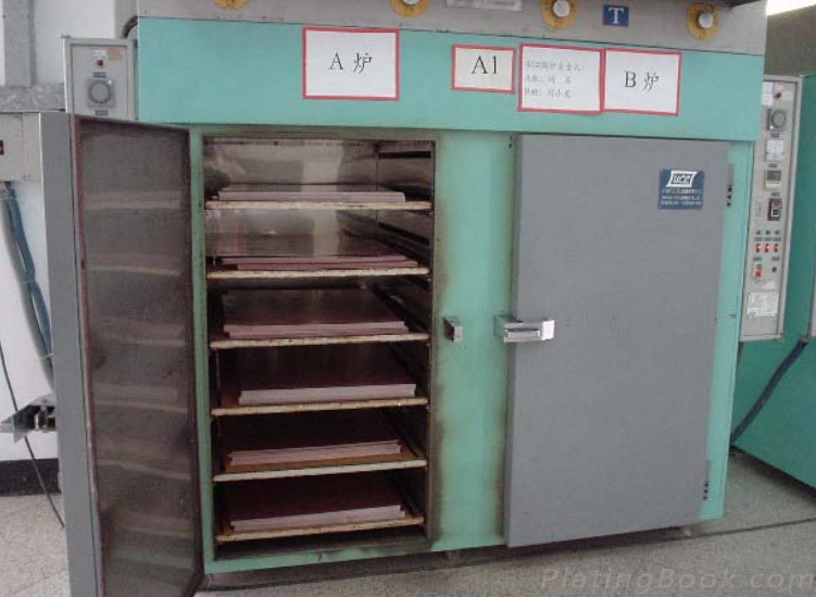 开料后进行焗板